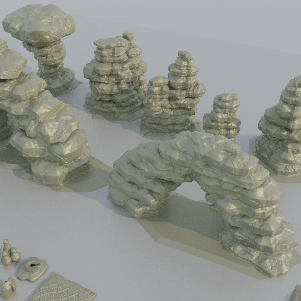 Desert Scatter Terrain | Aussie 3D Printed Miniatures and Terrain