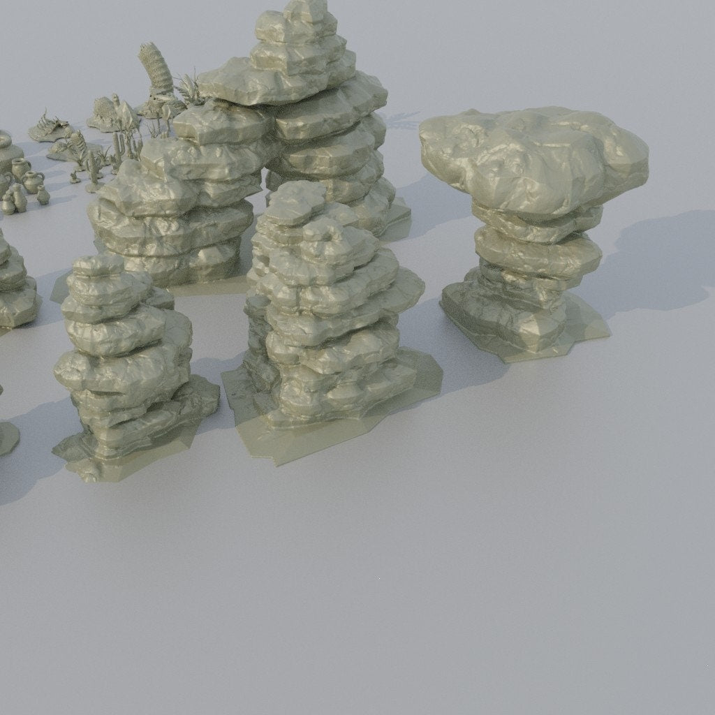 Desert Scatter Terrain | Aussie 3D Printed Miniatures and Terrain