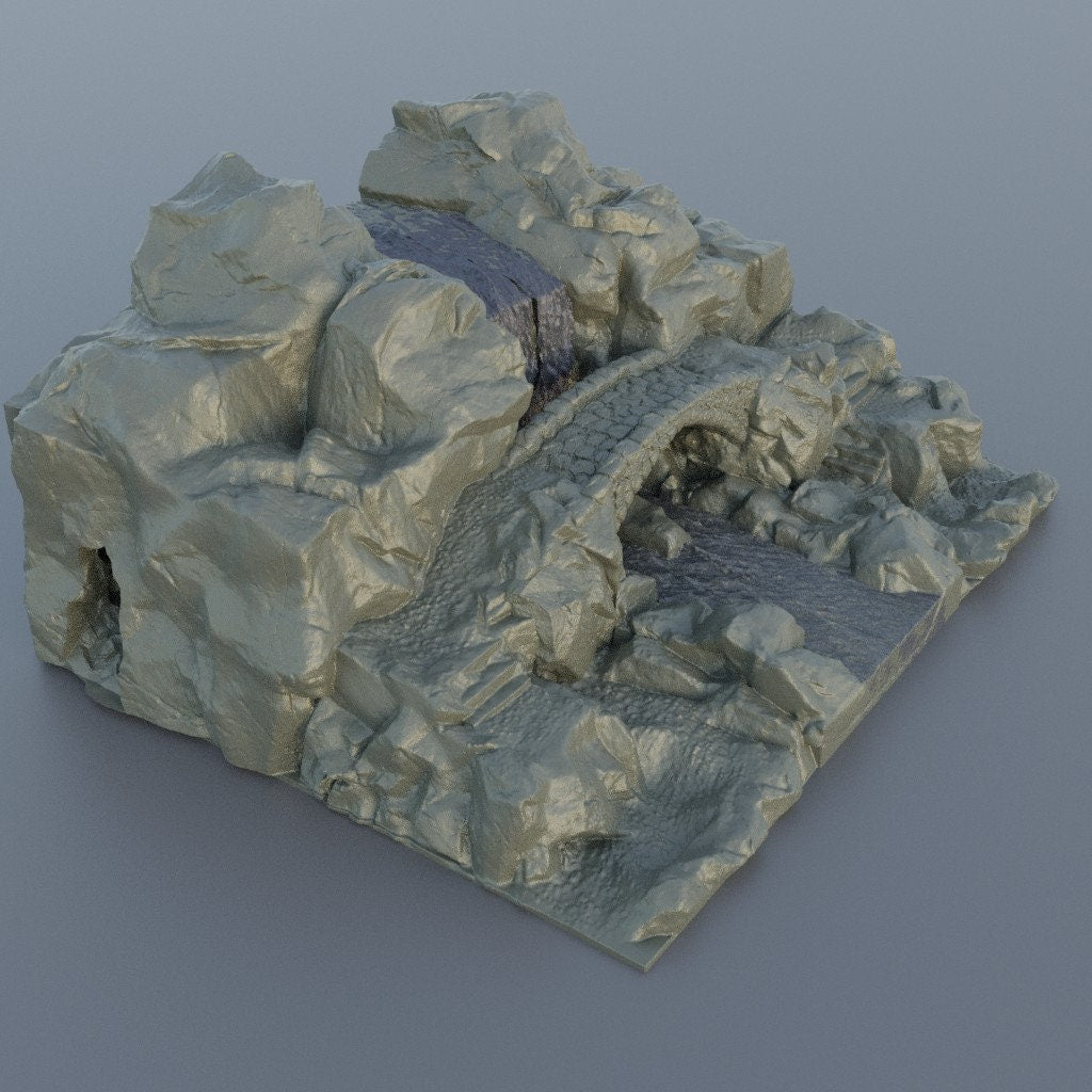 Waterfall Bridge | Aussie 3D Printed Miniatures and Terrain