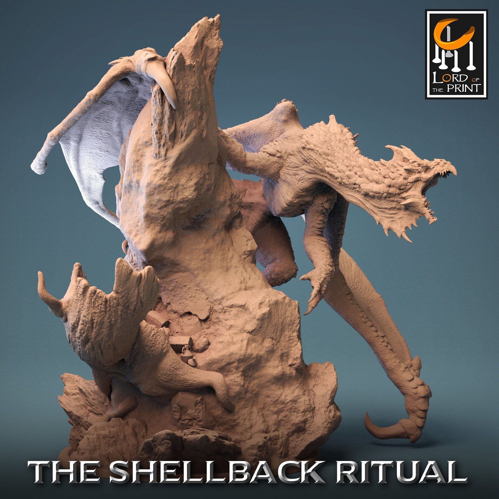 Legendary Chromatic White Dragon | Aussie 3D Printed Miniatures and Terrain