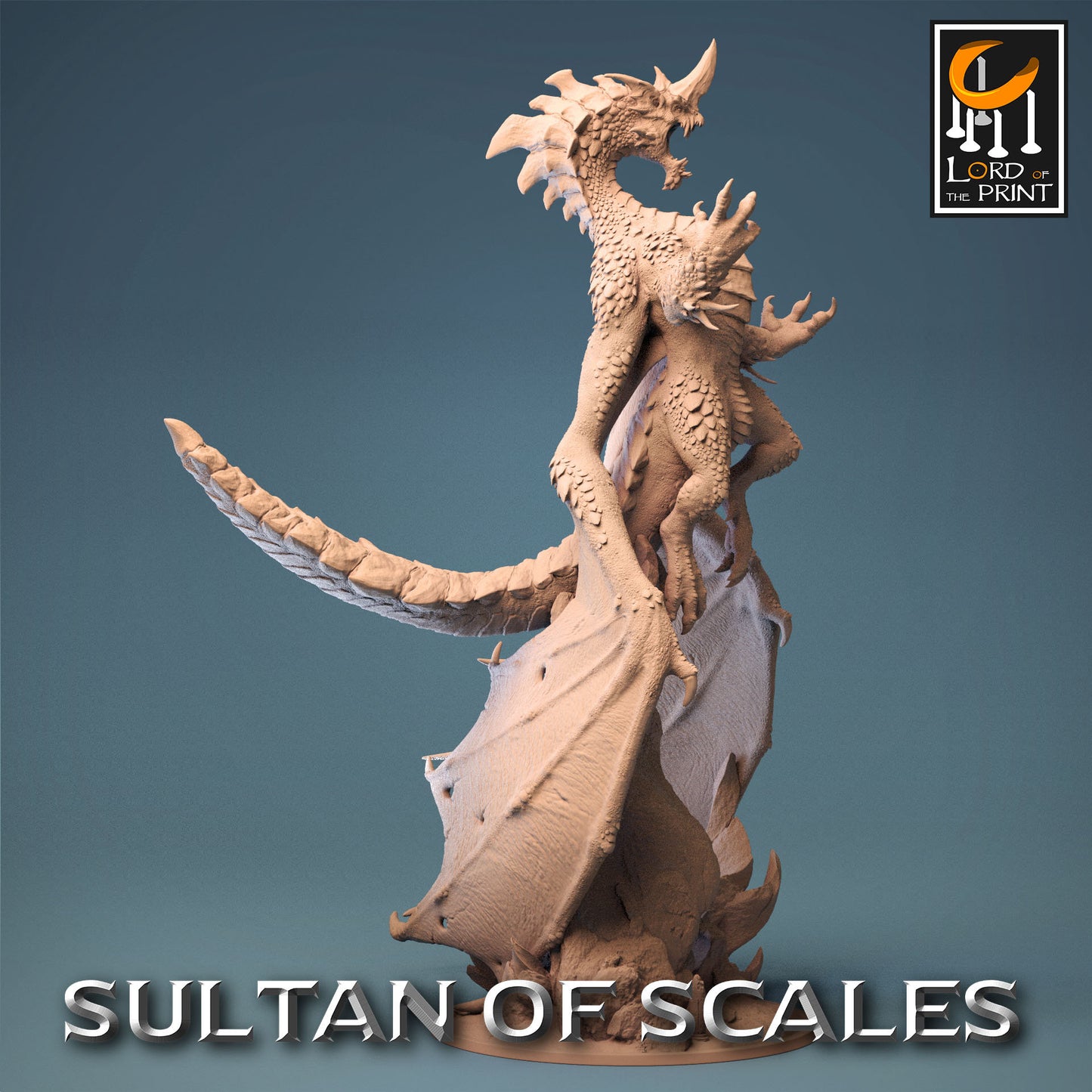 Legendary Chromatic Blue Dragon | Aussie 3D Printed Miniatures and Terrain