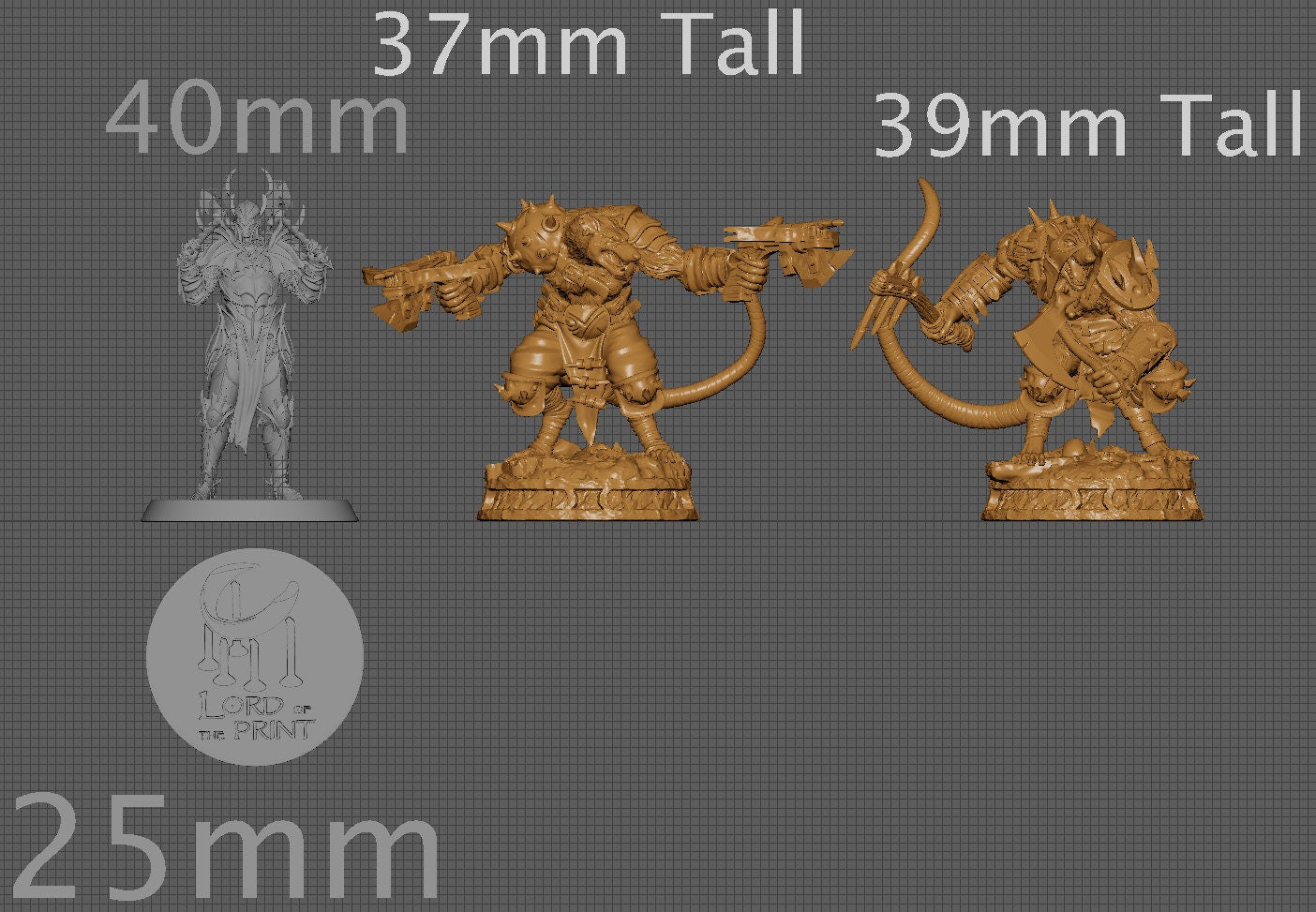 Wererats | Aussie 3D Printed Miniatures and Terrain