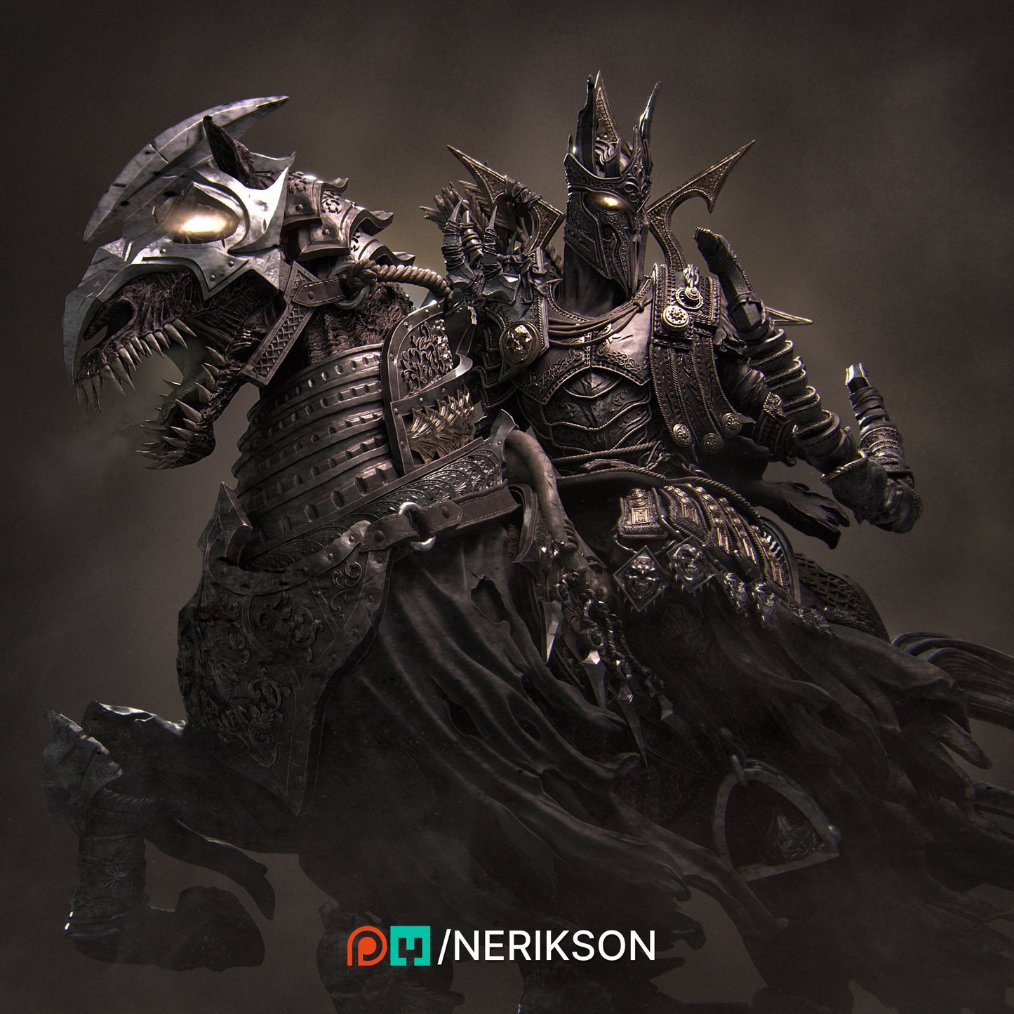 The Four Horsemen, Conquest, Mounted | Aussie 3D Printed Miniatures and Terrain