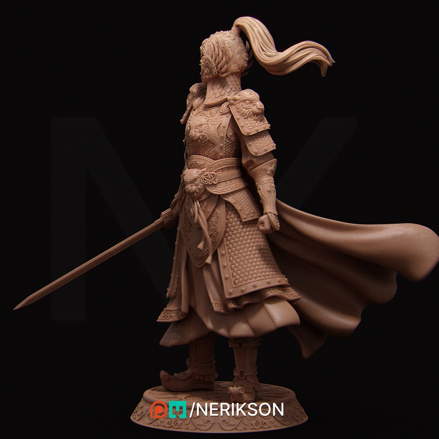 Kwan Yen, Standalone | Aussie 3D Printed Miniatures and Terrain