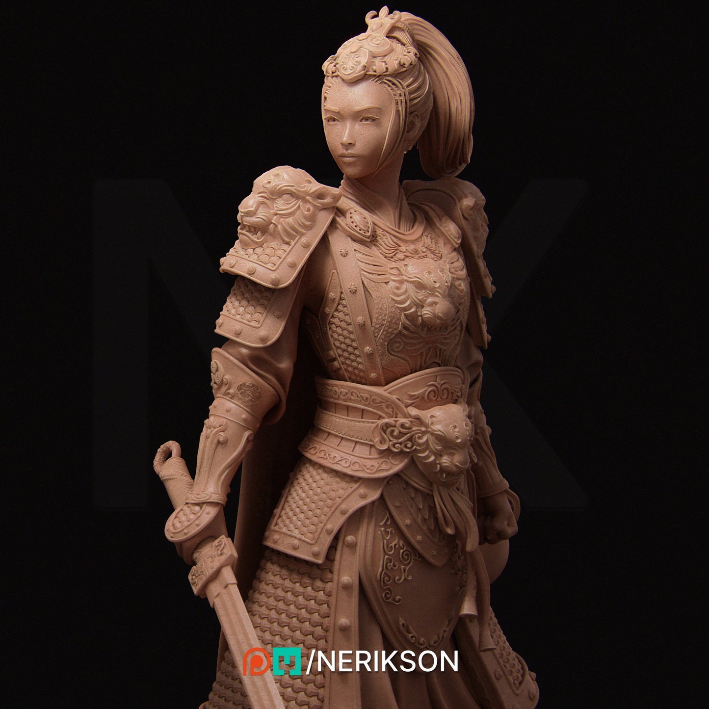 Kwan Yen, Standalone | Aussie 3D Printed Miniatures and Terrain