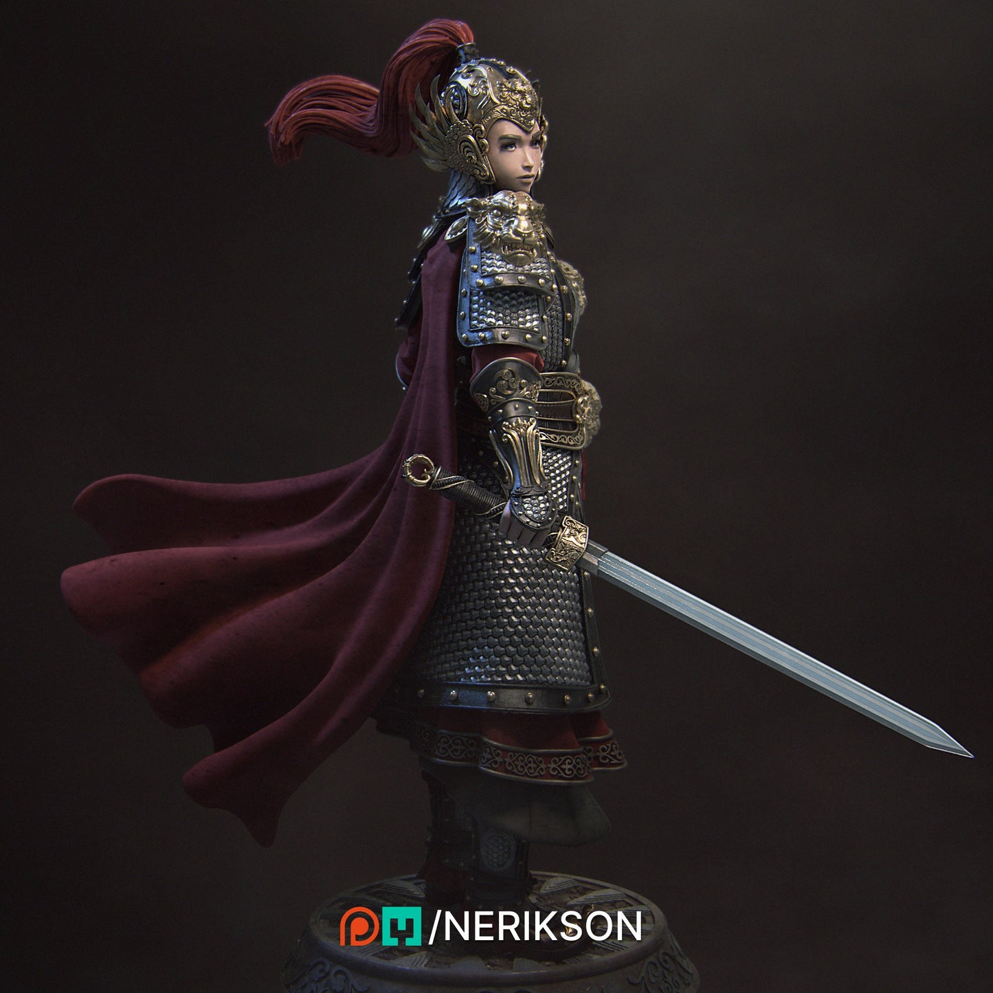 Kwan Yen, Standalone | Aussie 3D Printed Miniatures and Terrain