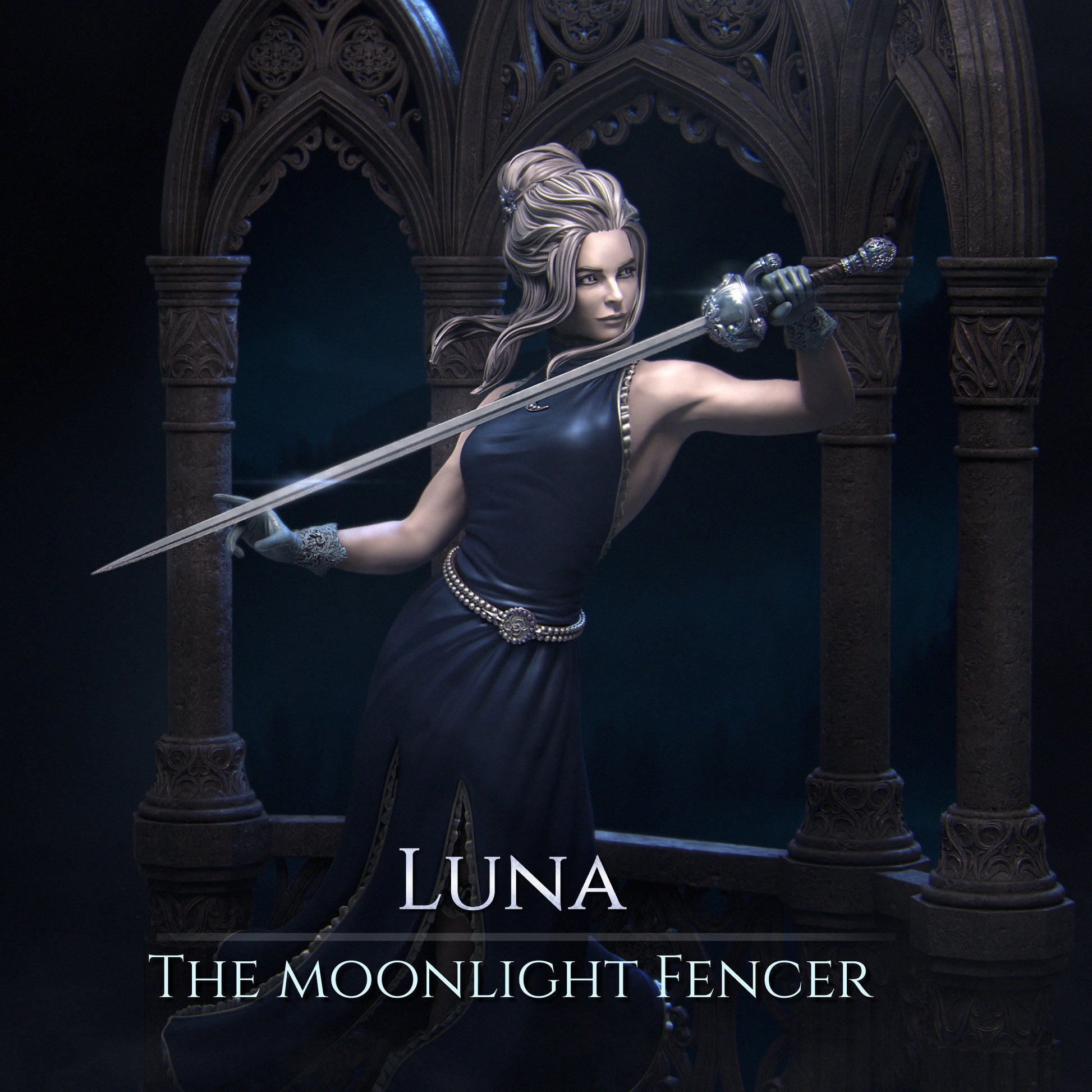 Luna, Standalone | Aussie 3D Printed Miniatures and Terrain