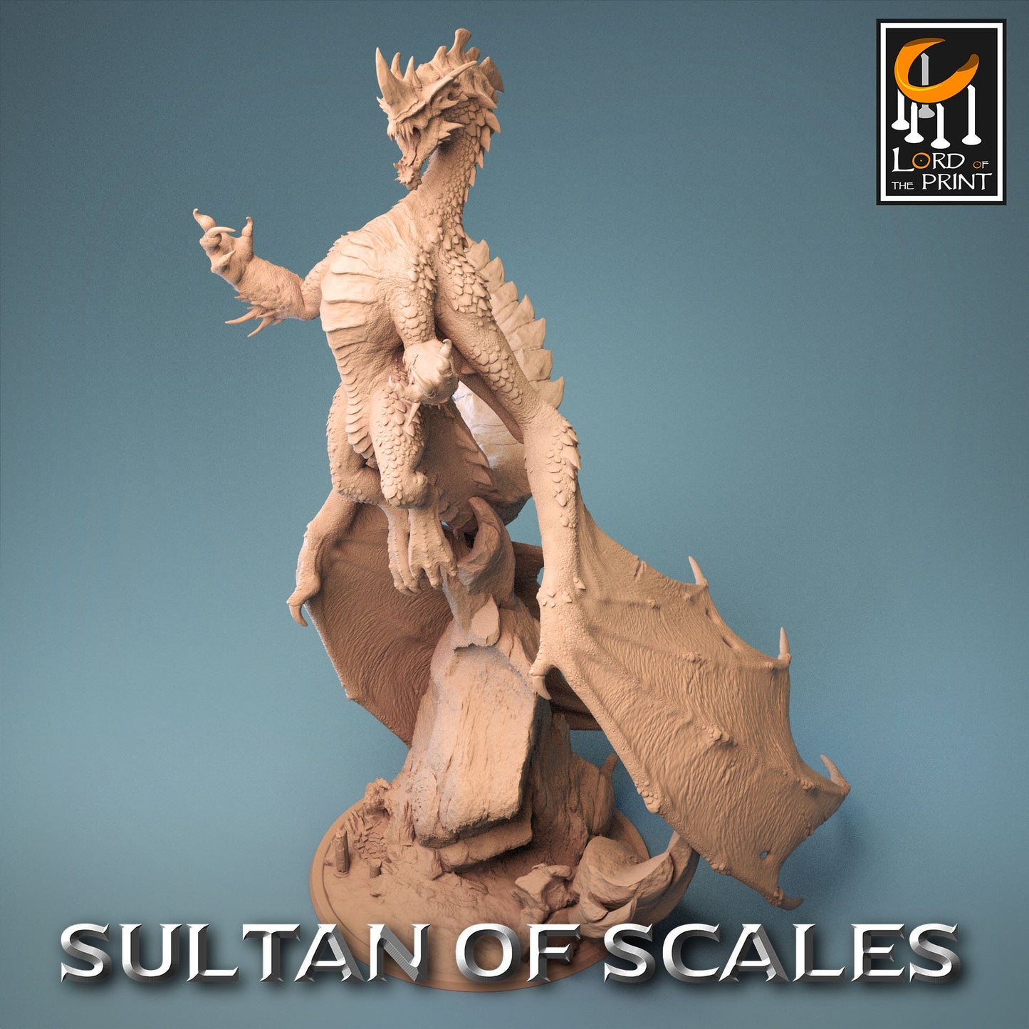 Legendary Chromatic Blue Dragon | Aussie 3D Printed Miniatures and Terrain
