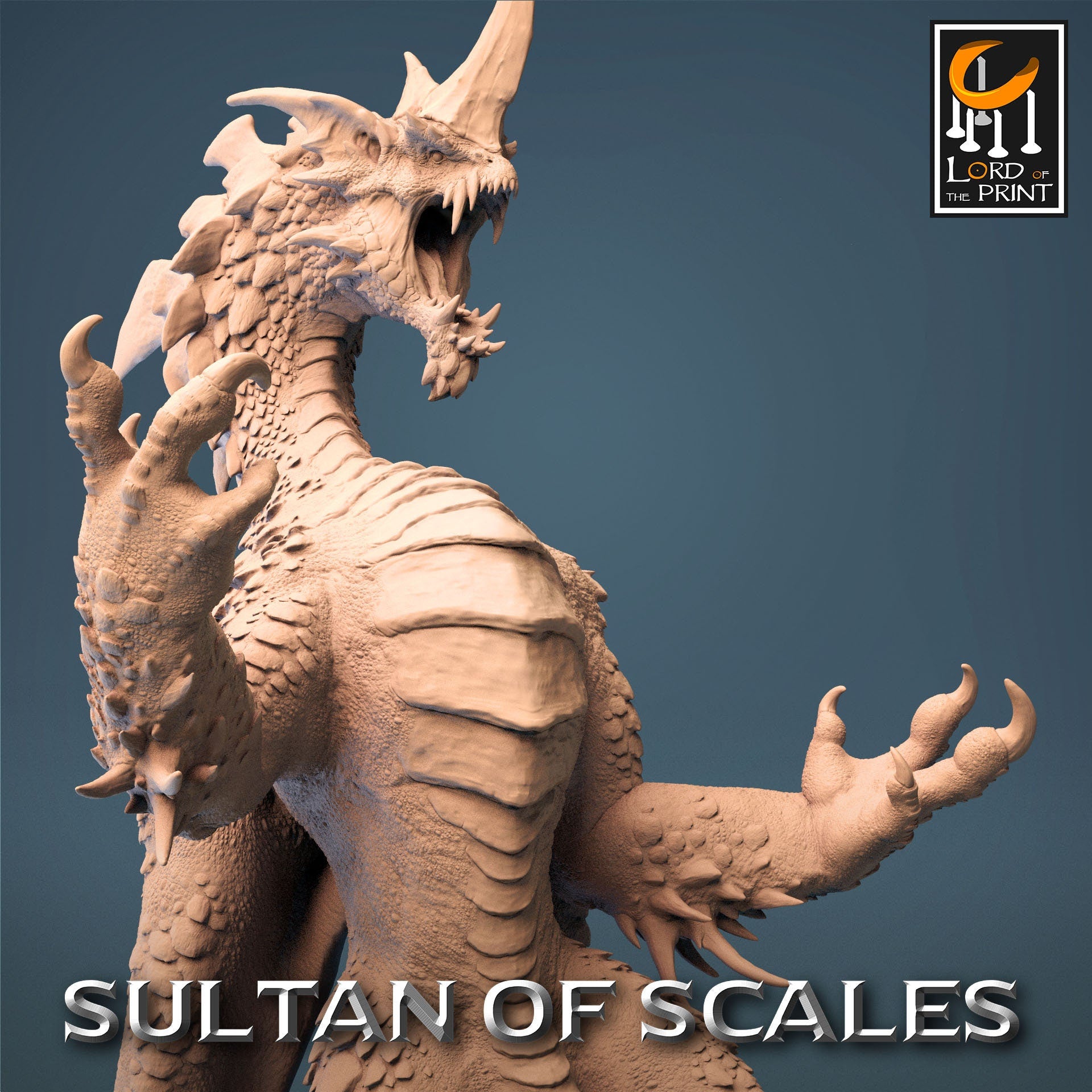 Legendary Chromatic Blue Dragon | Aussie 3D Printed Miniatures and Terrain