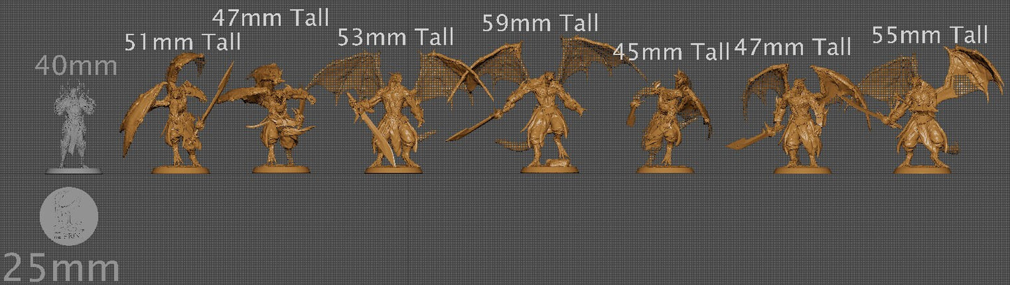 Dragonborn Soldiers, Pack 2 | Aussie 3D Printed Miniatures and Terrain