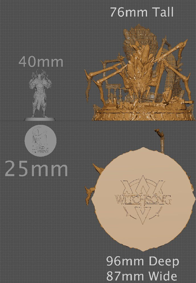 Greater Crystal Heart Spider | Aussie 3D Printed Miniatures and Terrain