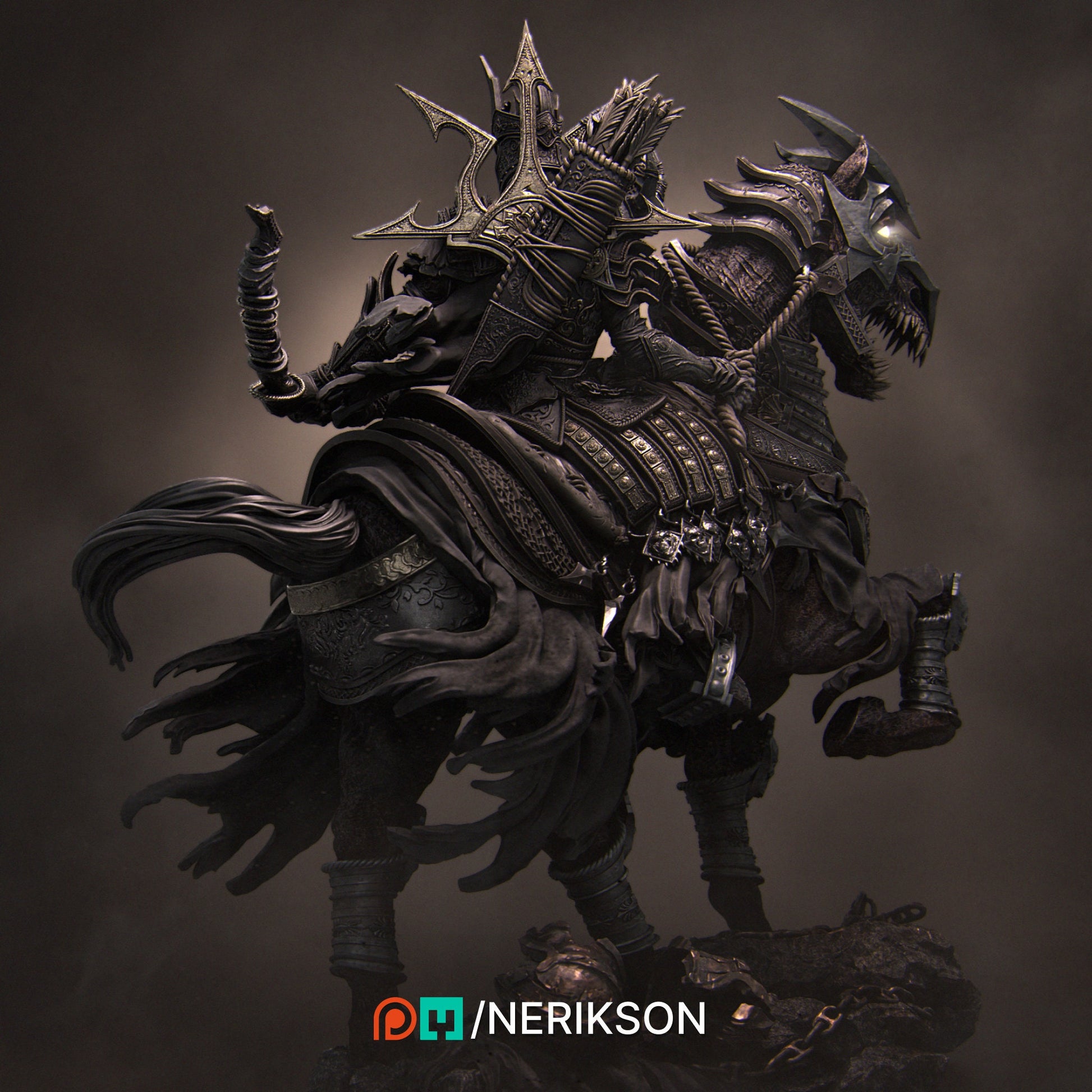 The Four Horsemen, Conquest, Mounted | Aussie 3D Printed Miniatures and Terrain