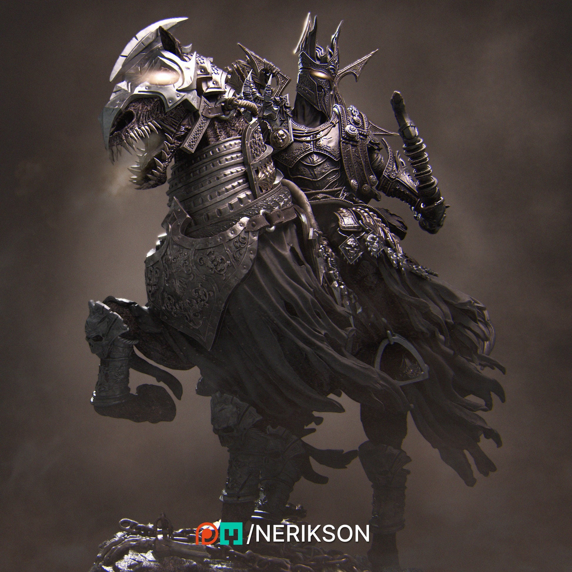 The Four Horsemen, Conquest, Mounted | Aussie 3D Printed Miniatures and Terrain