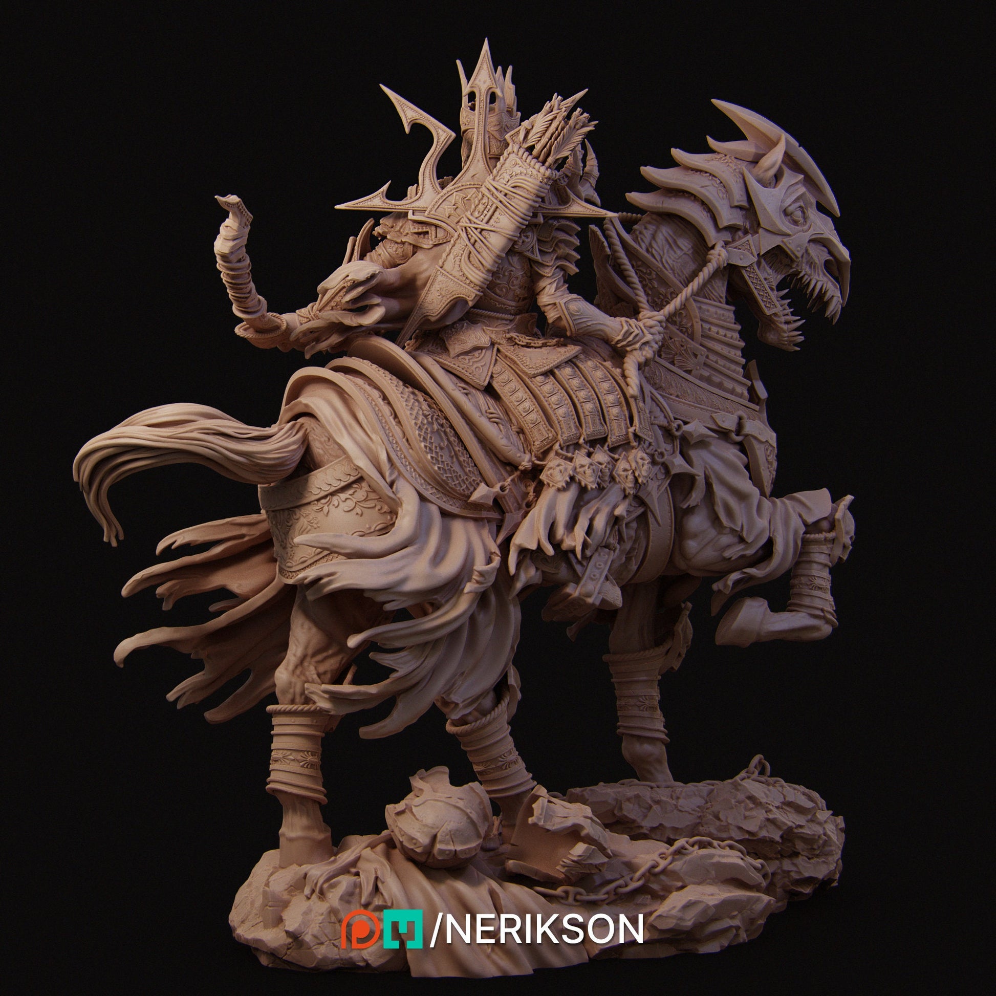 The Four Horsemen, Conquest, Mounted | Aussie 3D Printed Miniatures and Terrain