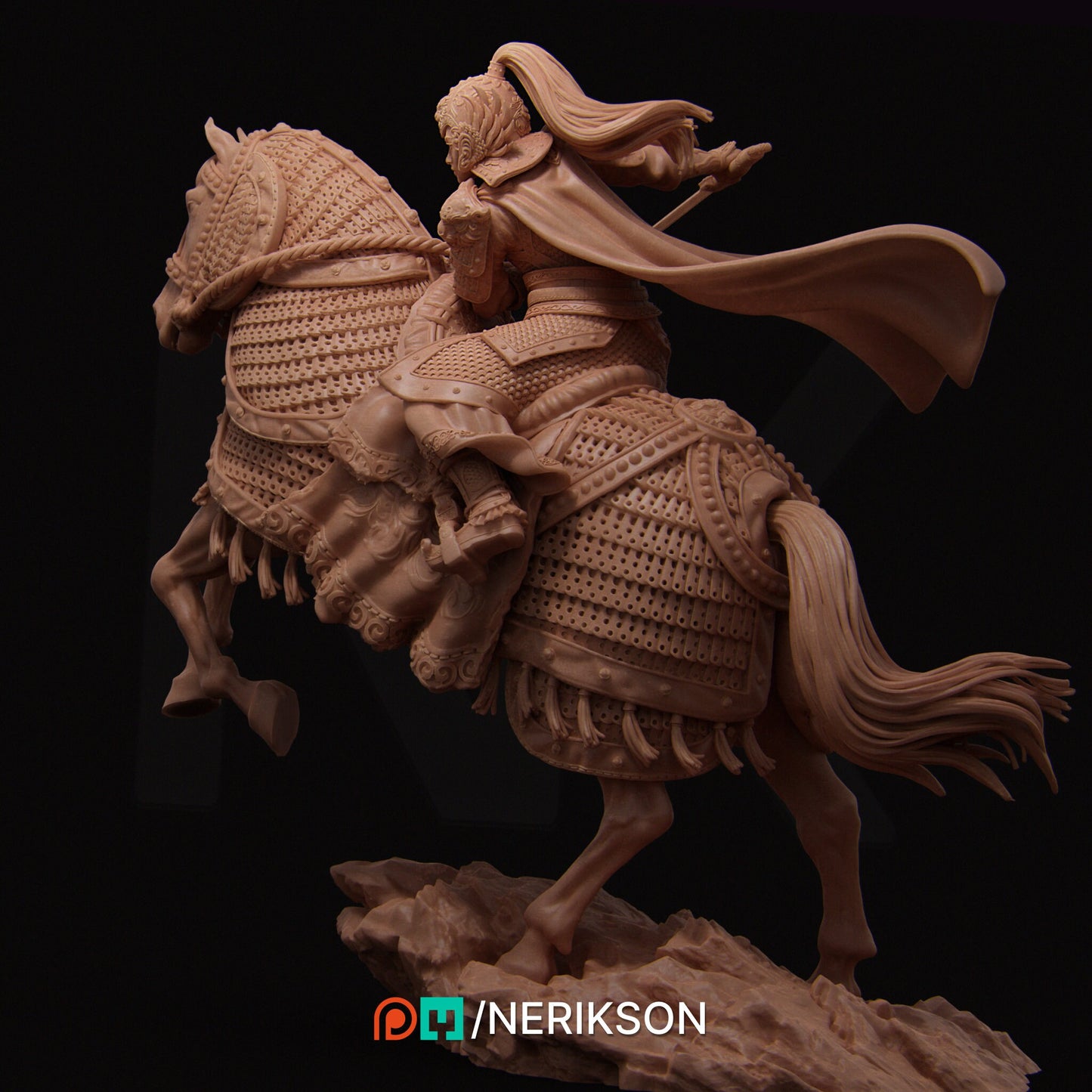 Kwan Yen, Mounted | Aussie 3D Printed Miniatures and Terrain