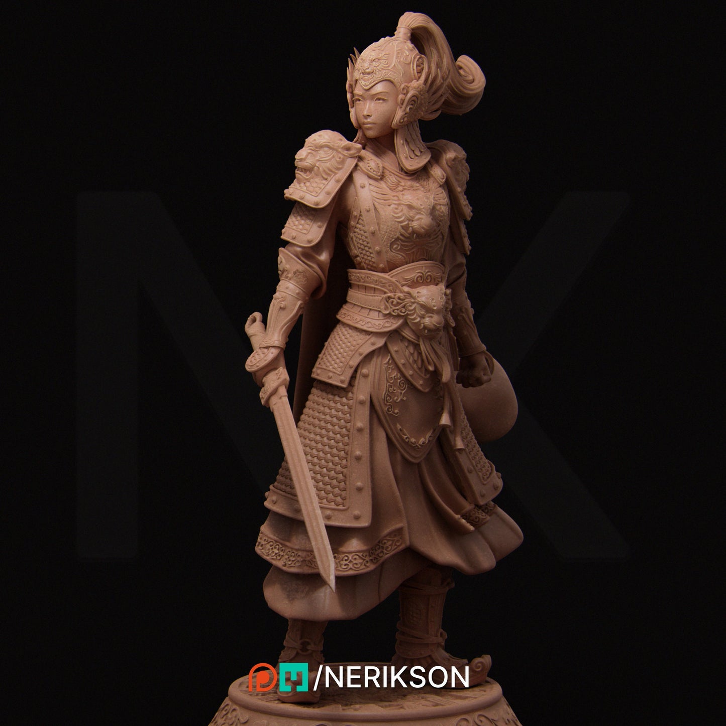Kwan Yen, Standalone | Aussie 3D Printed Miniatures and Terrain