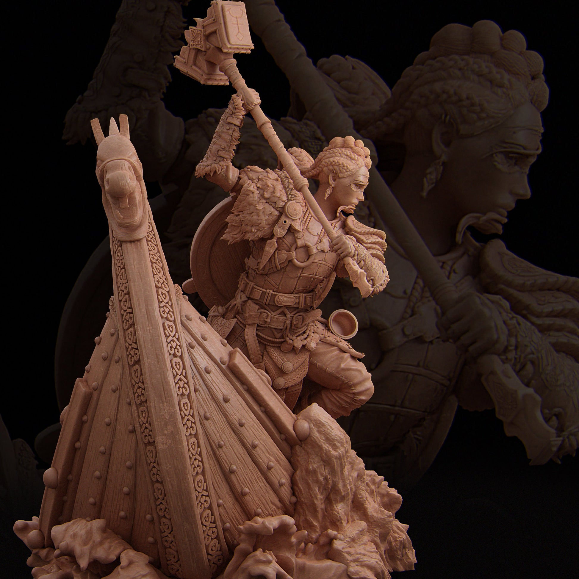 Thyra, Full Statue | Aussie 3D Printed Miniatures and Terrain