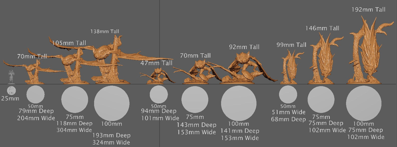 Wild Bats! | Aussie 3D Printed Miniatures and Terrain