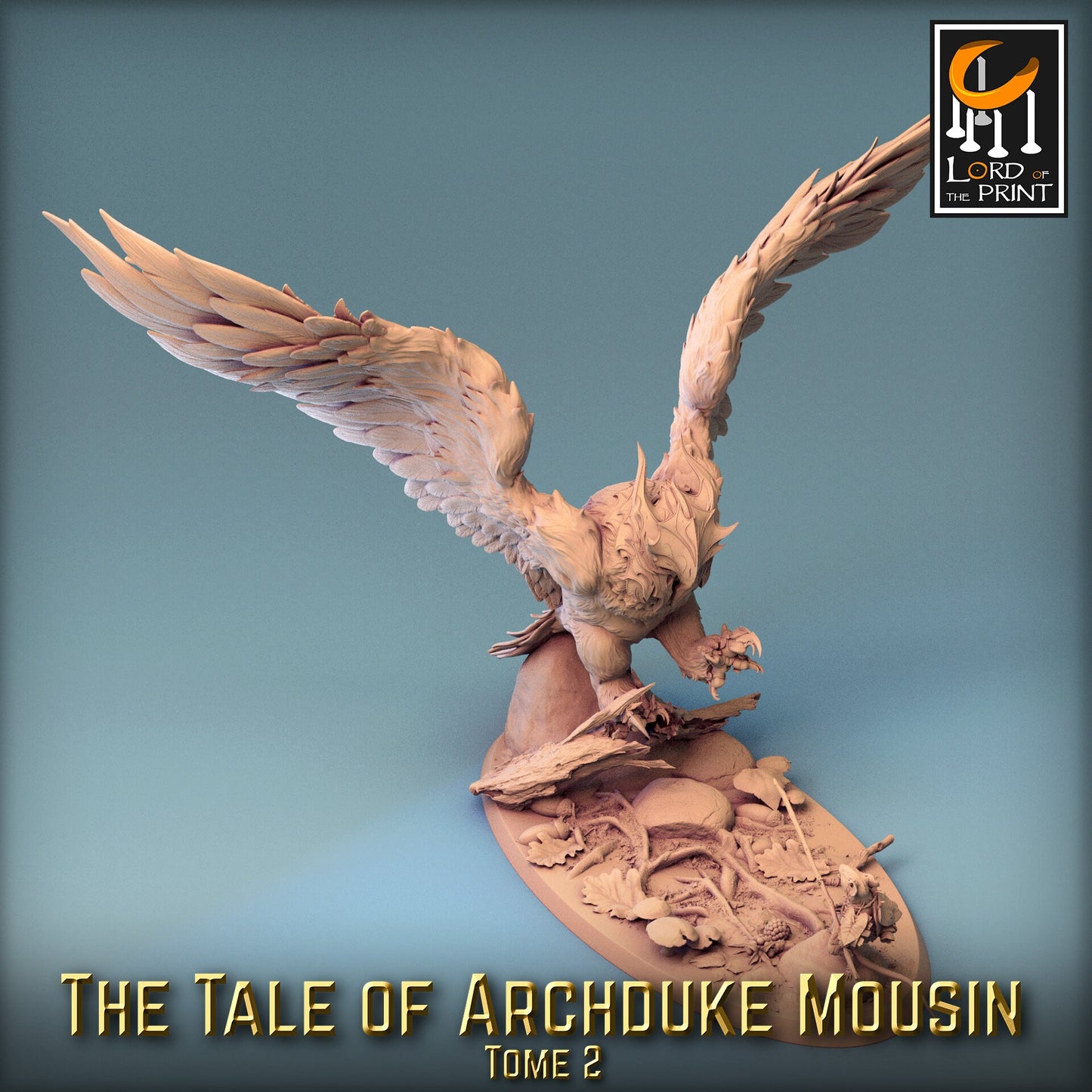 Armored Owl Fight | Aussie 3D Printed Miniatures and Terrain