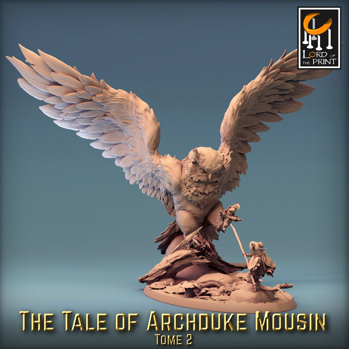 Armored Owl Fight | Aussie 3D Printed Miniatures and Terrain