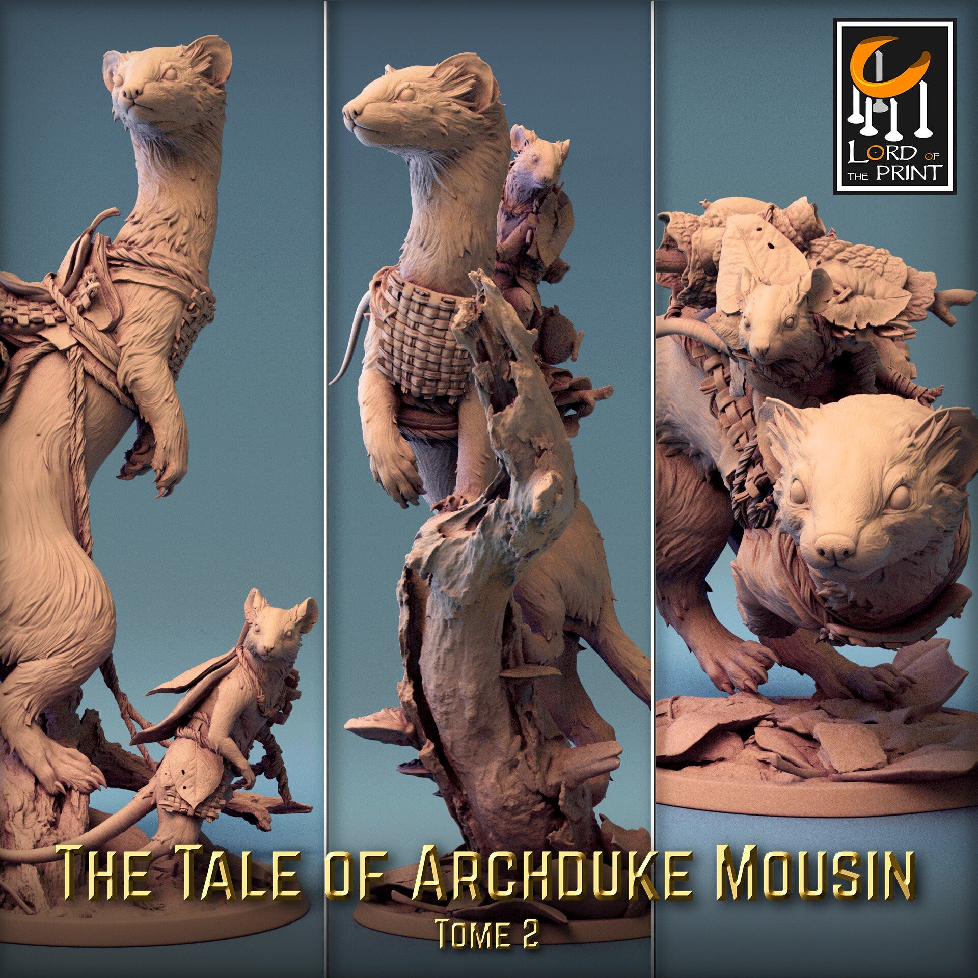 Weasel Riders | Aussie 3D Printed Miniatures and Terrain
