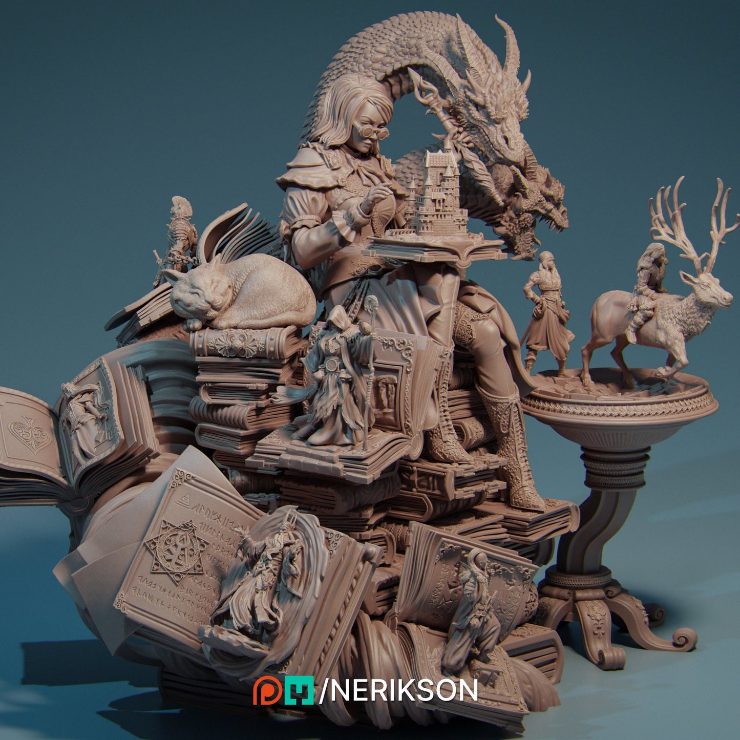 Orinthia the Librarian | Aussie 3D Printed Miniatures and Terrain