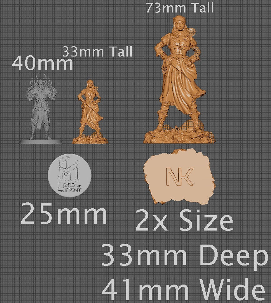 Teza, The Robber Girl | Aussie 3D Printed Miniatures and Terrain