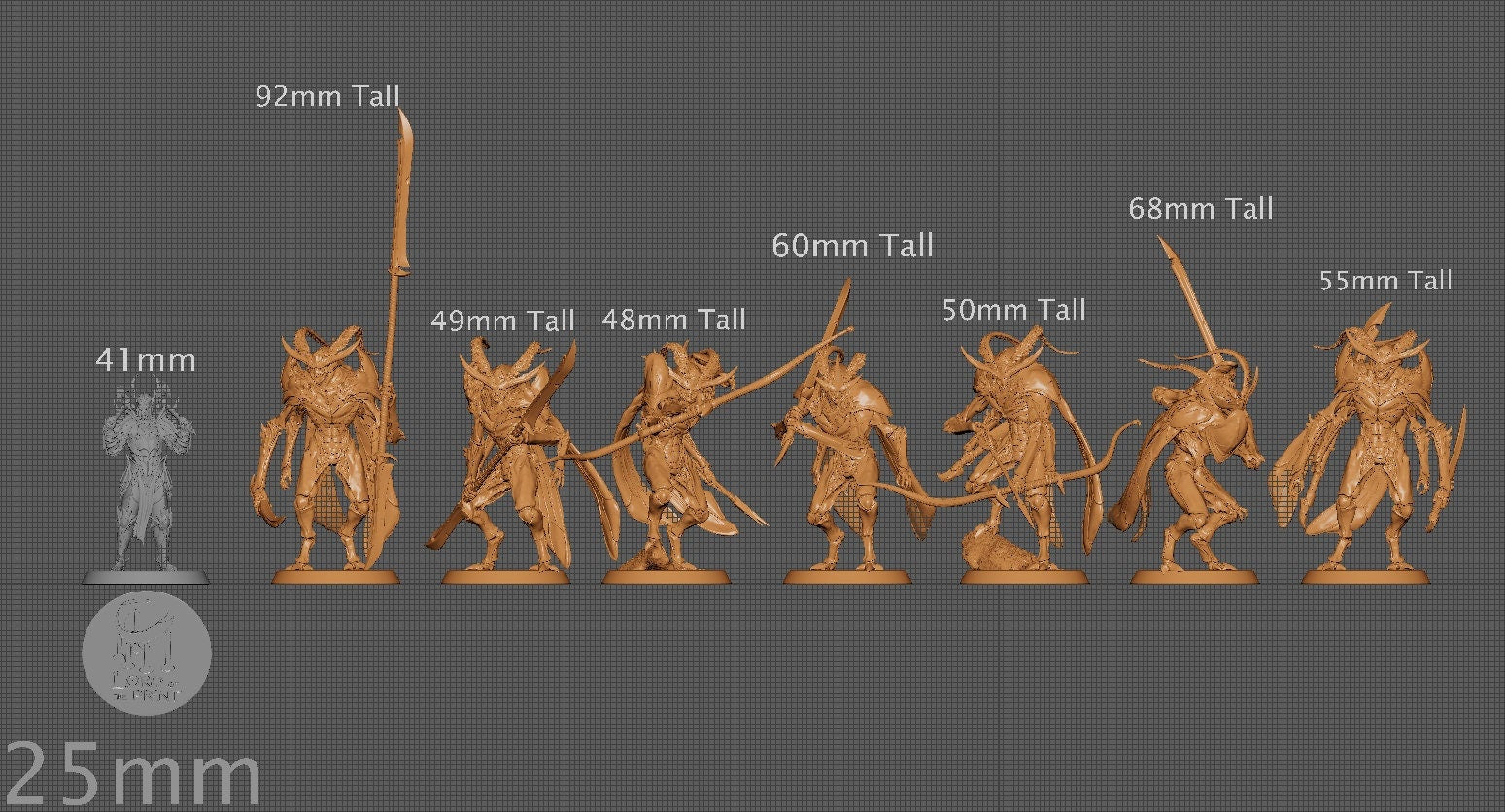 Thri-Kreen | Aussie 3D Printed Miniatures and Terrain
