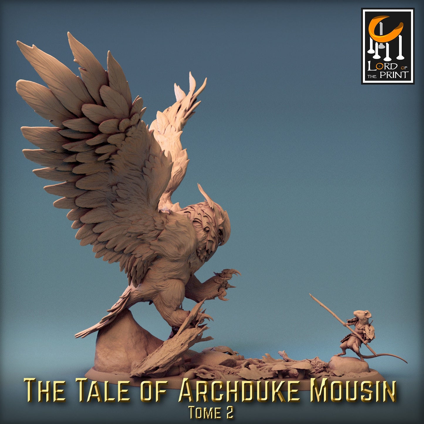 Armored Owl Fight | Aussie 3D Printed Miniatures and Terrain