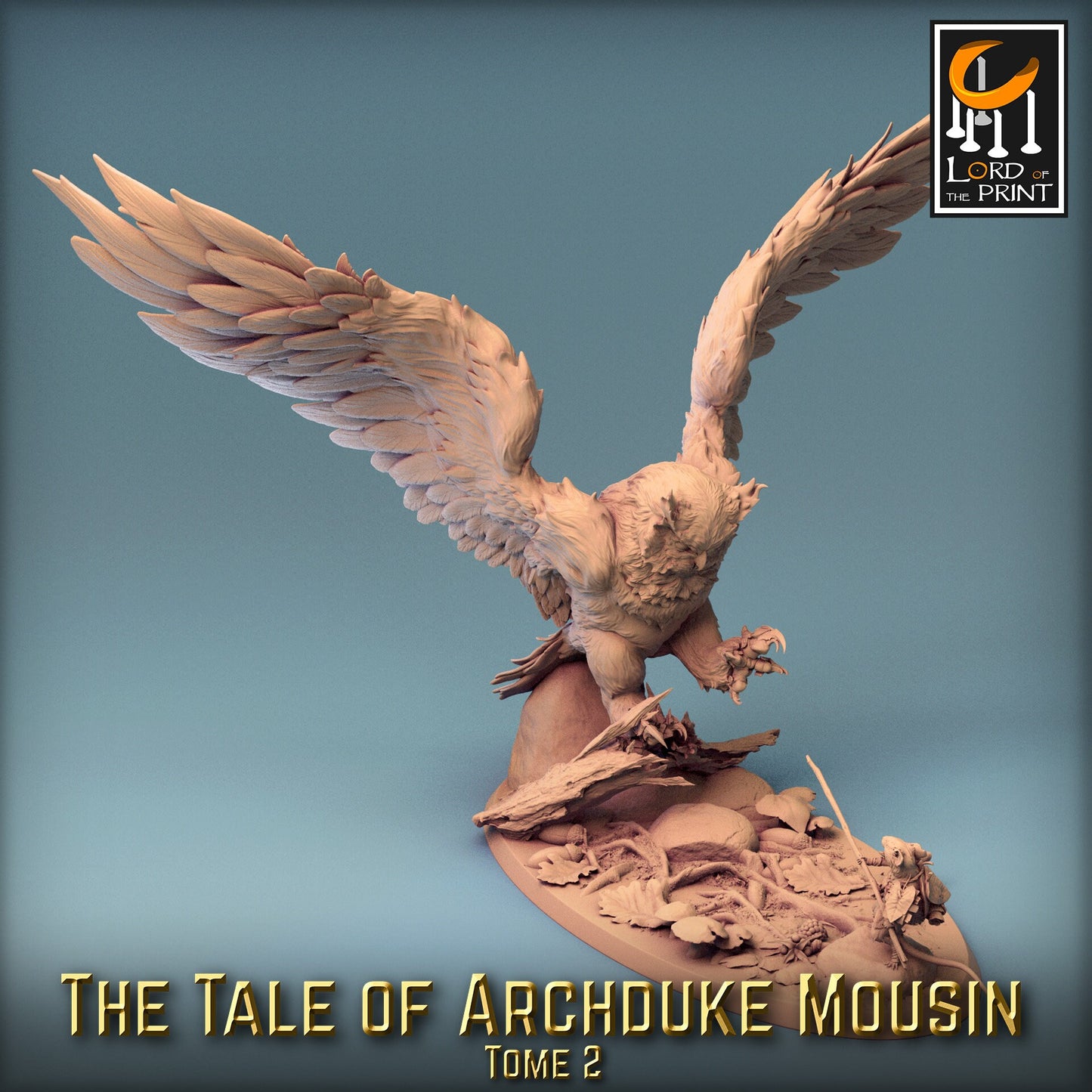 Armored Owl Fight | Aussie 3D Printed Miniatures and Terrain