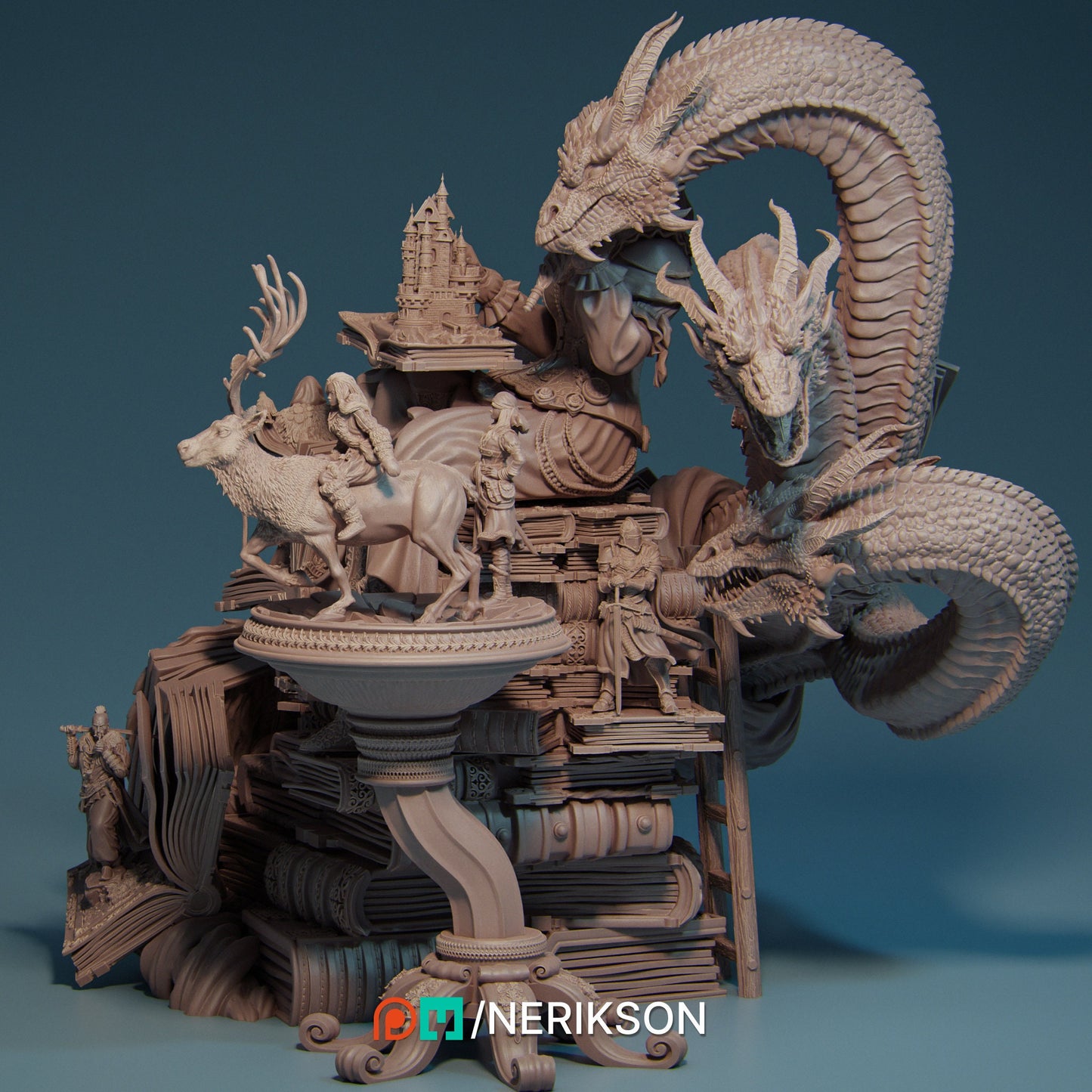 Orinthia the Librarian | Aussie 3D Printed Miniatures and Terrain