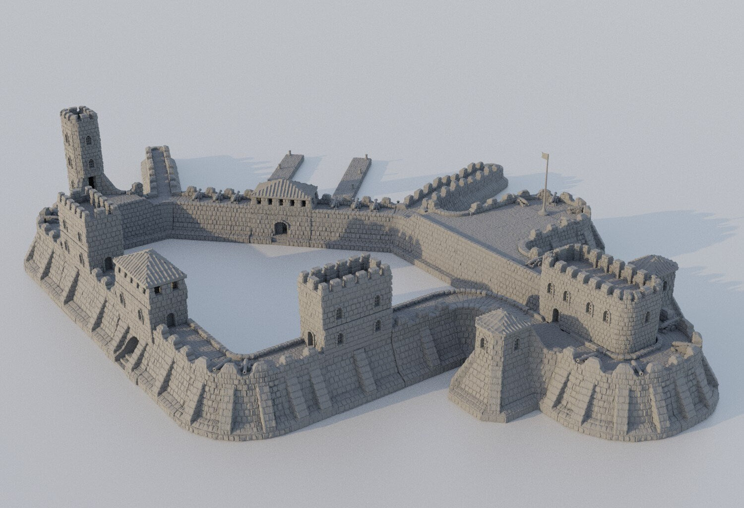 Fortified Colonial Port | Aussie 3D Printed Miniatures and Terrain