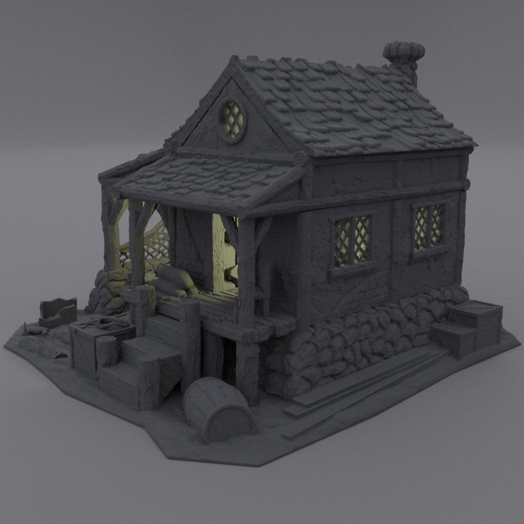 Fishermans Shack | Aussie 3D Printed Miniatures and Terrain