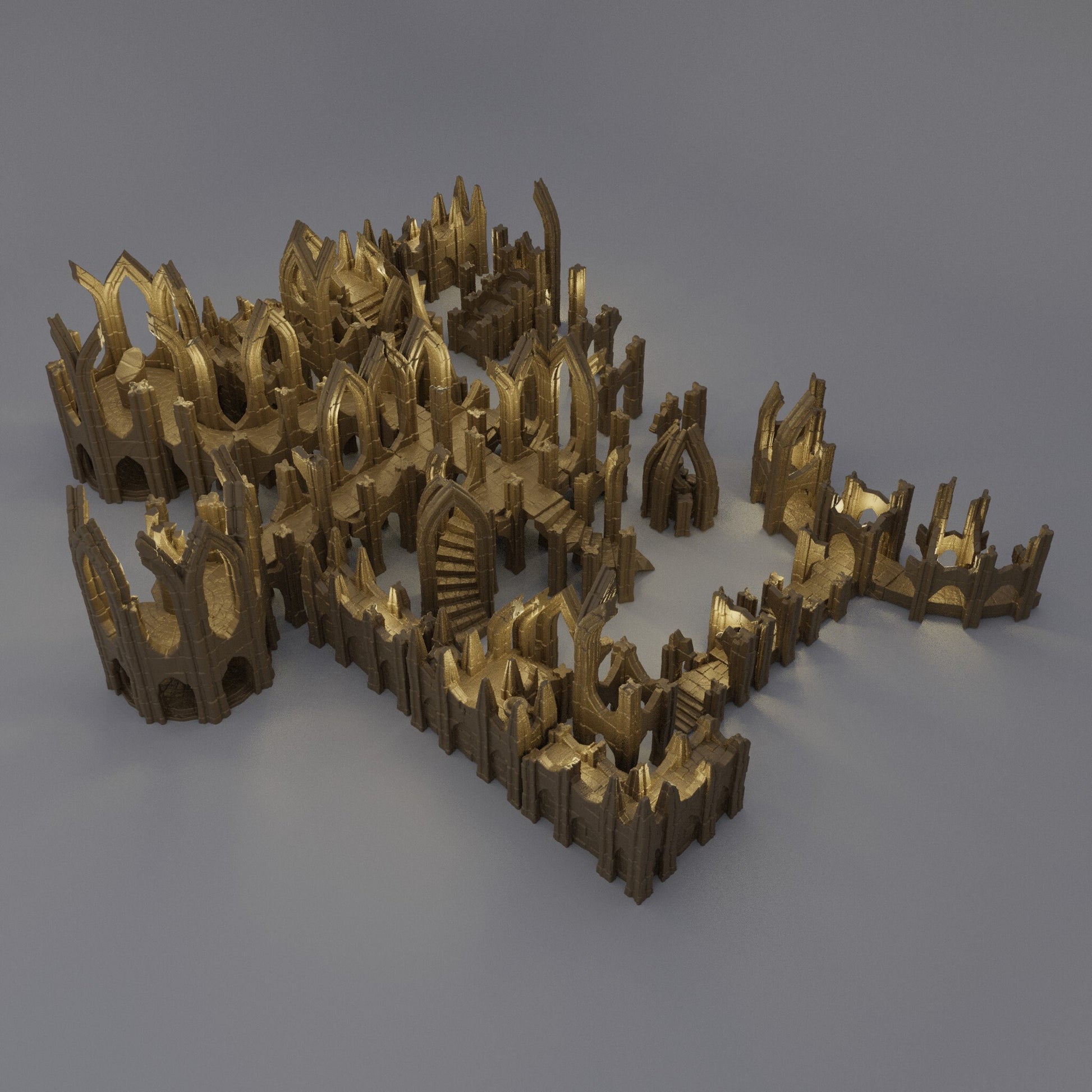 Elvish Ruin Pieces | Aussie 3D Printed Miniatures and Terrain
