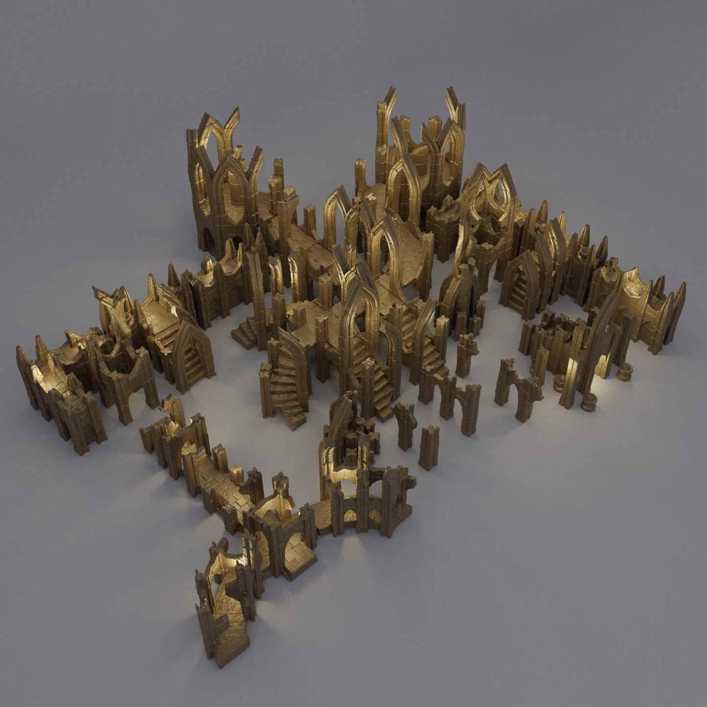 Elvish Ruin Pieces | Aussie 3D Printed Miniatures and Terrain