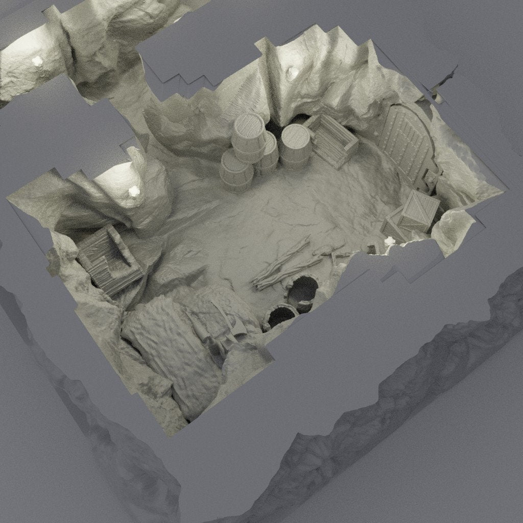 Small Bandit Hideout | Aussie 3D Printed Miniatures and Terrain