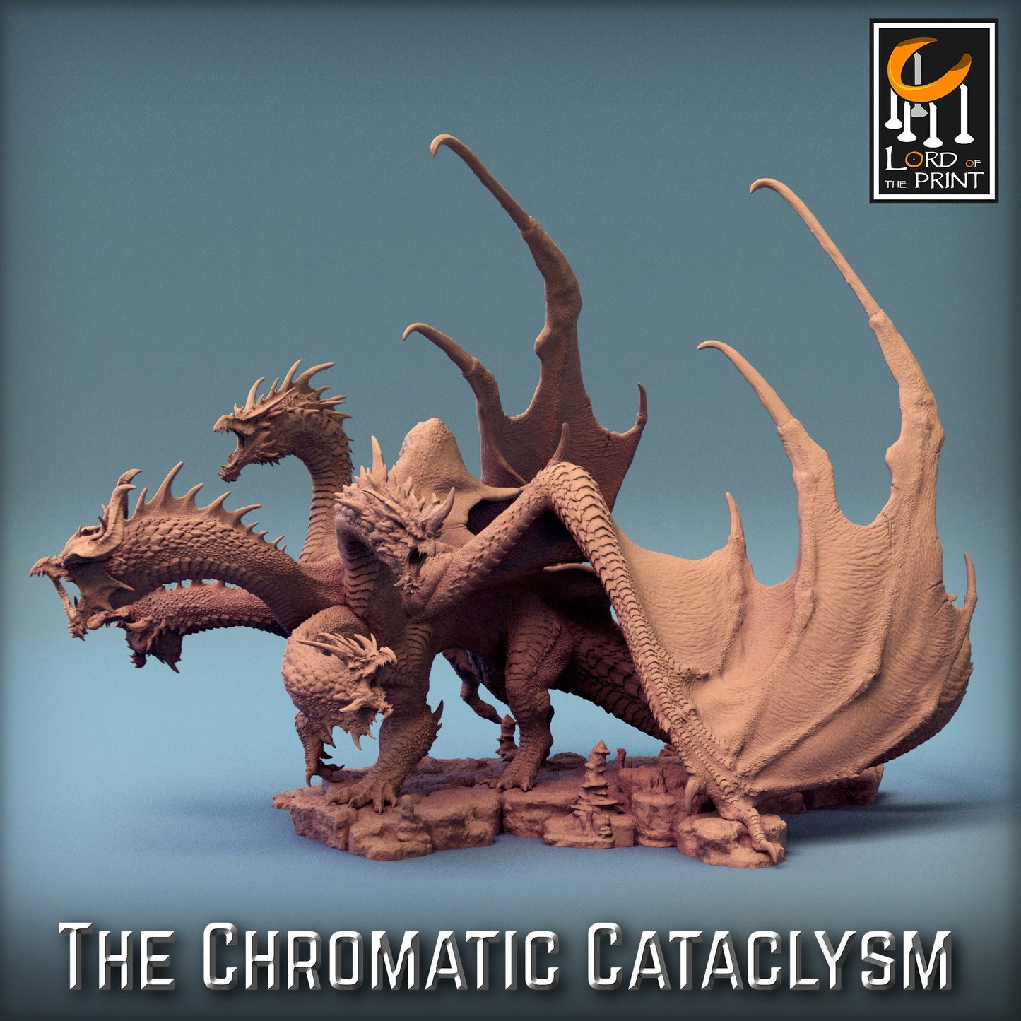 Tiamat (New Ver), Chromatic Cataclysm | Aussie 3D Printed Miniatures and Terrain