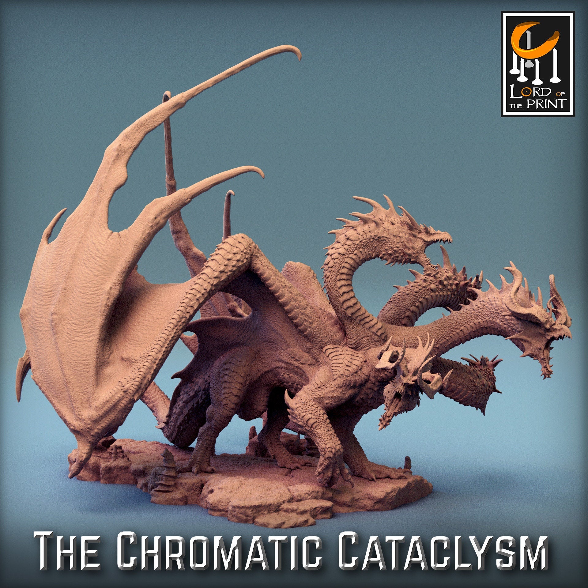Tiamat (New Ver), Chromatic Cataclysm | Aussie 3D Printed Miniatures and Terrain