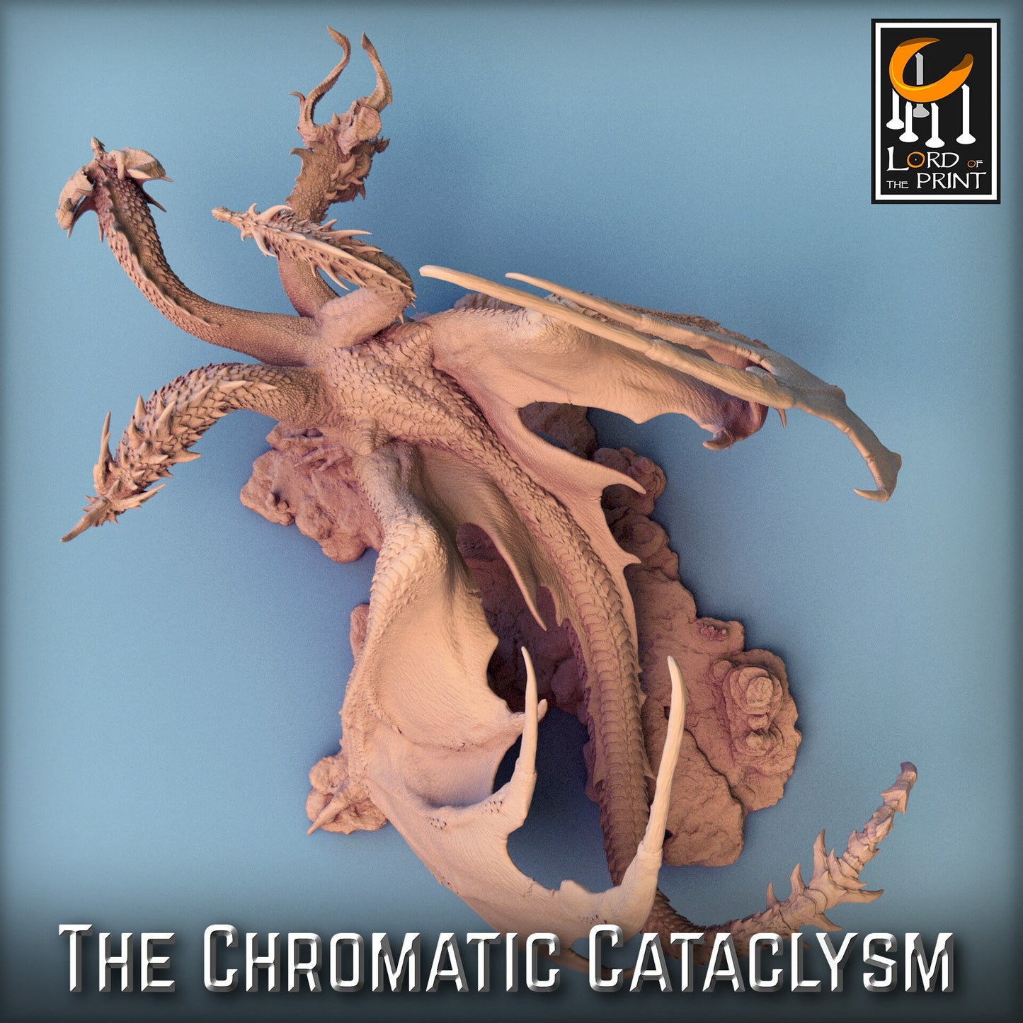 Tiamat (New Ver), Chromatic Cataclysm | Aussie 3D Printed Miniatures and Terrain