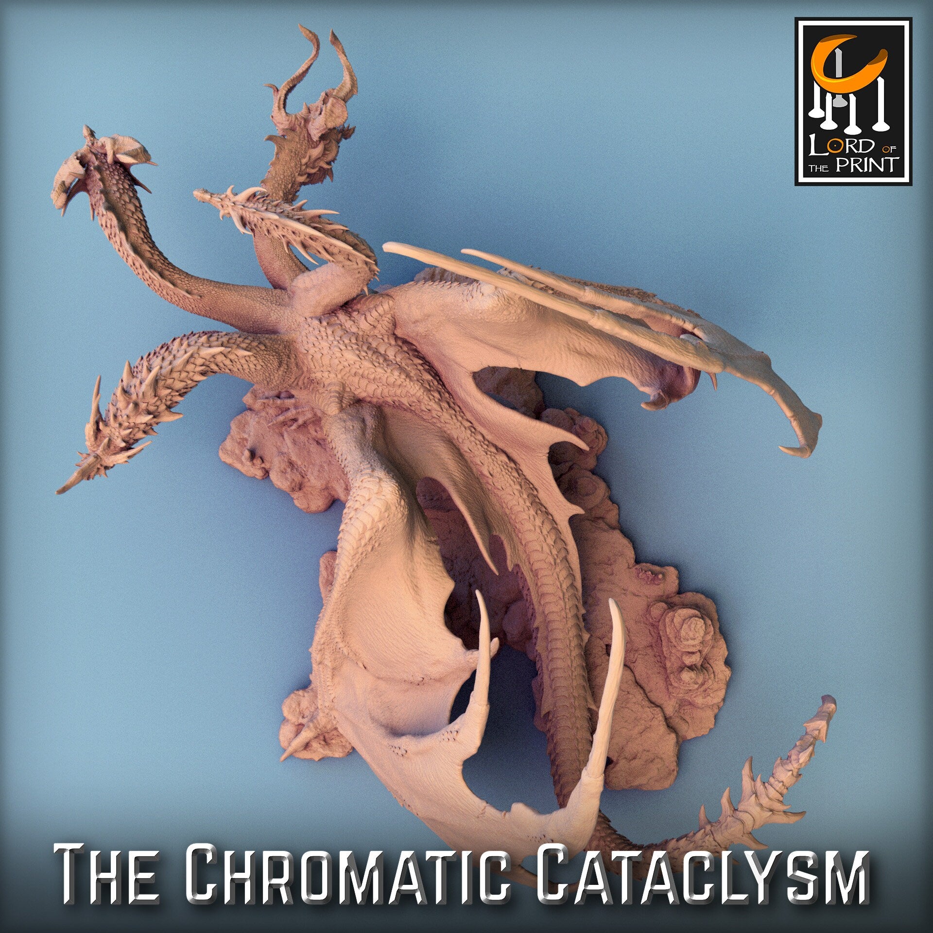 Tiamat (New Ver), Chromatic Cataclysm | Aussie 3D Printed Miniatures and Terrain