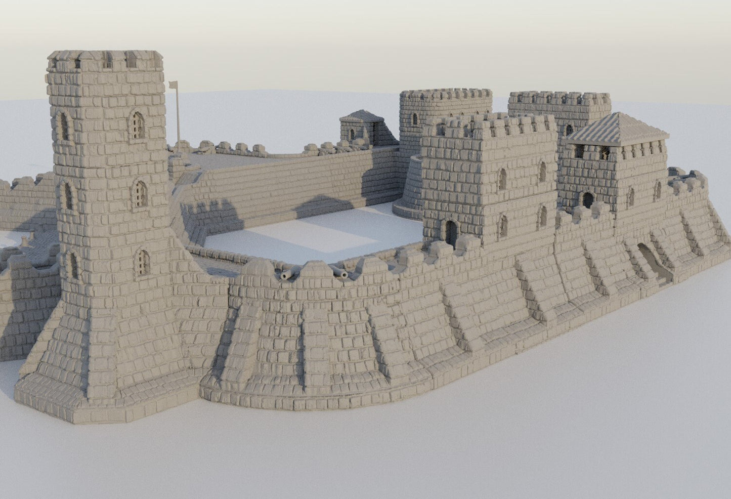 Fortified Colonial Port | Aussie 3D Printed Miniatures and Terrain