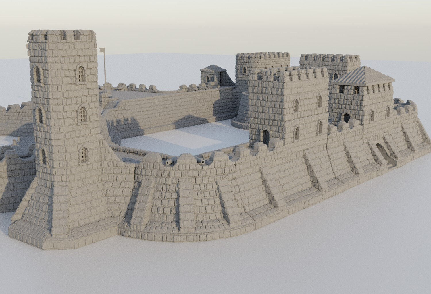 Fortified Colonial Port | Aussie 3D Printed Miniatures and Terrain