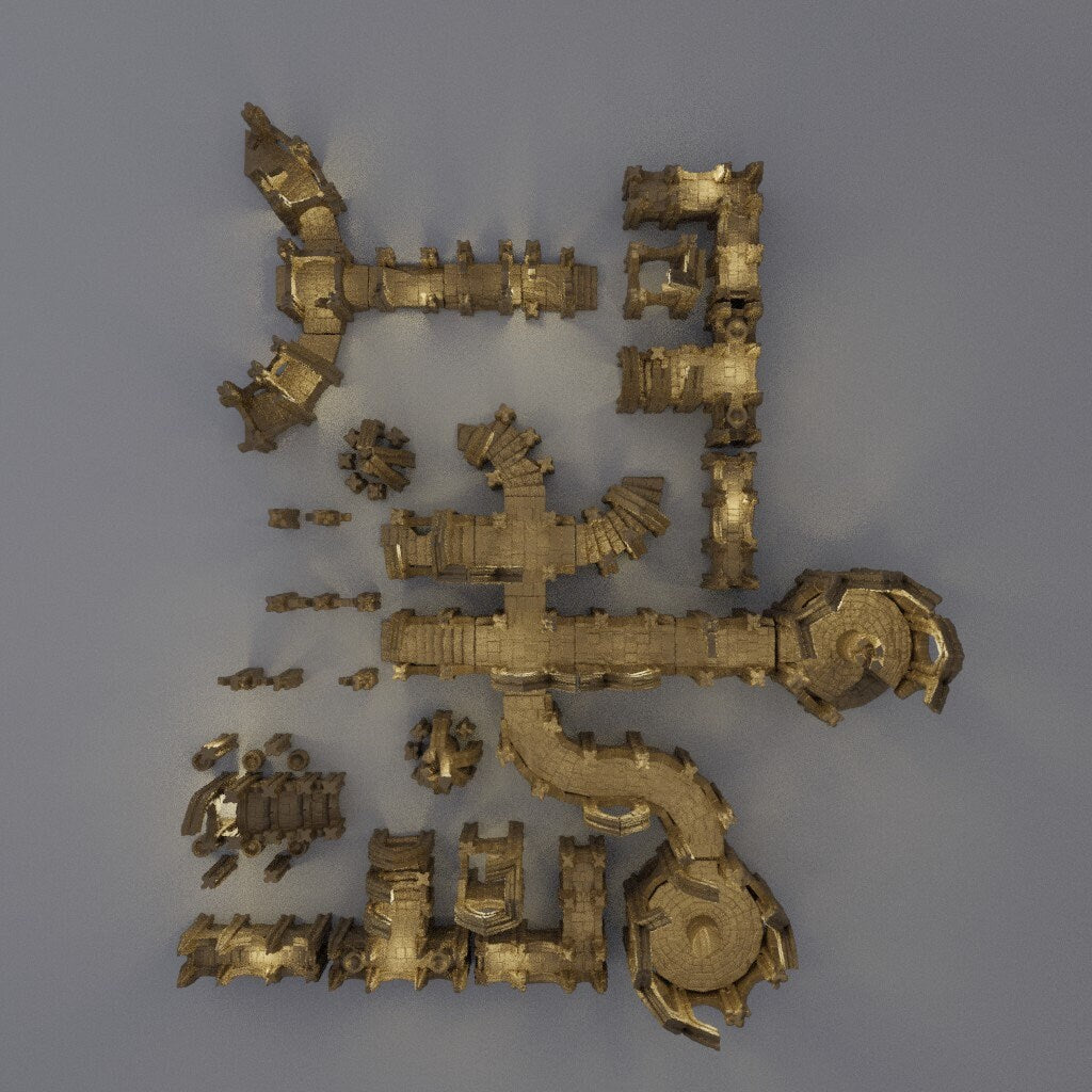 Elvish Ruin Pieces | Aussie 3D Printed Miniatures and Terrain