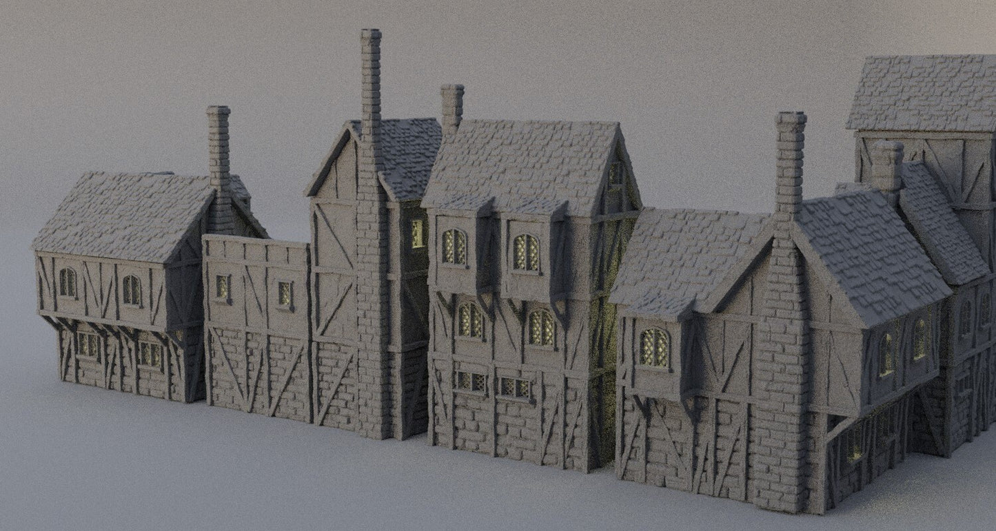 Modular Town District | Aussie 3D Printed Miniatures and Terrain