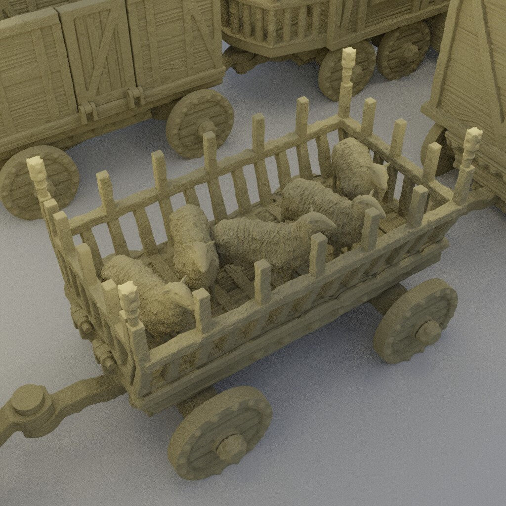 Convoy of Settlers | Aussie 3D Printed Miniatures and Terrain