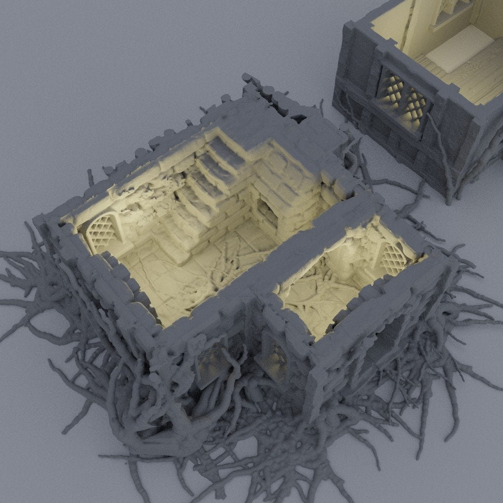 Corrupted Farmhouse | Aussie 3D Printed Miniatures and Terrain