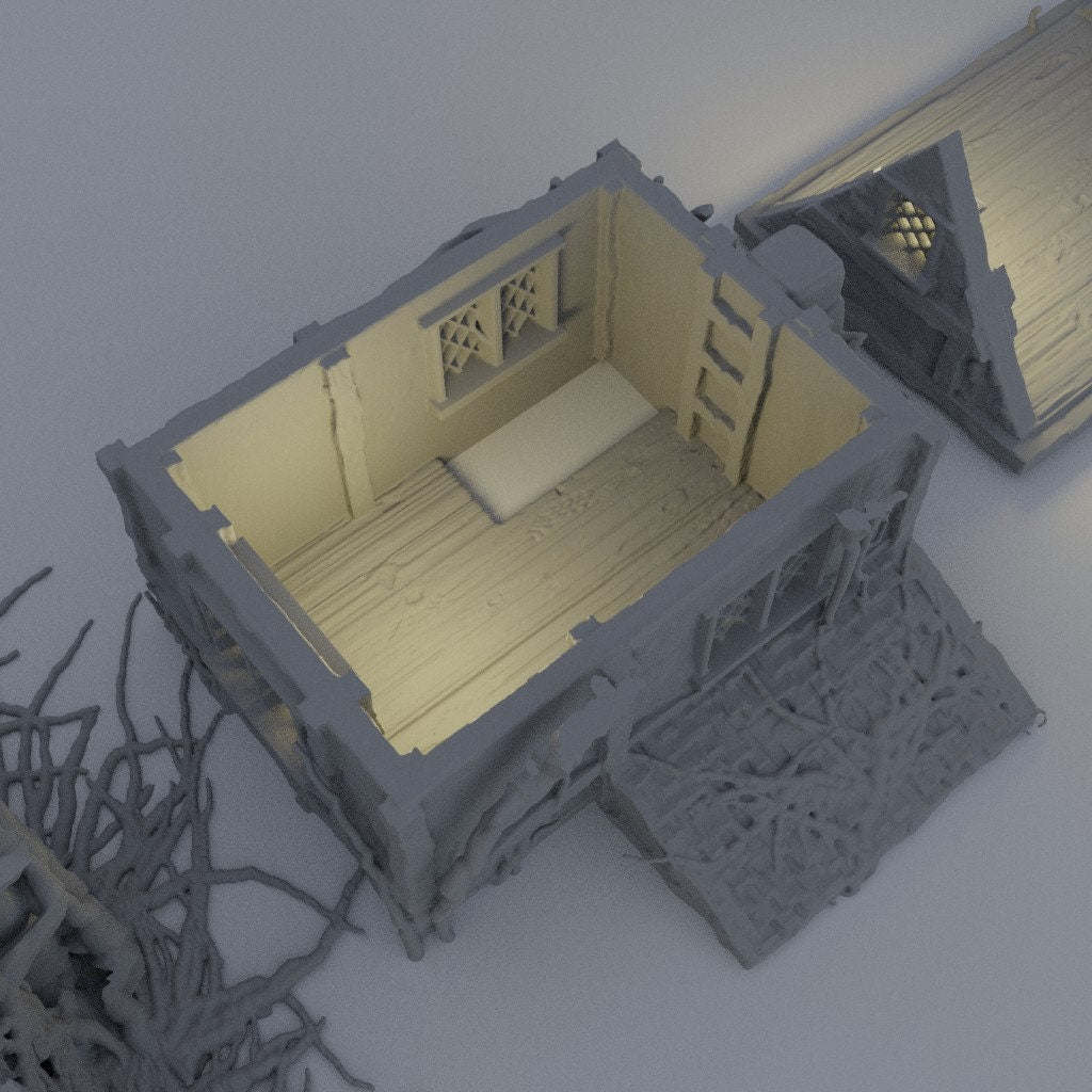 Corrupted Farmhouse | Aussie 3D Printed Miniatures and Terrain