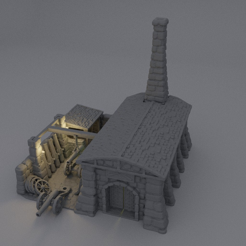 Medieval Cannon Forge | Aussie 3D Printed Miniatures and Terrain