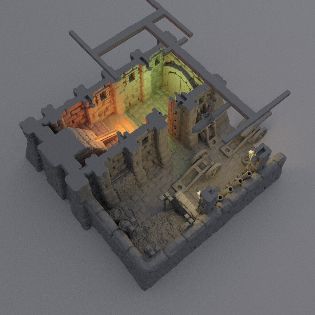 Medieval Cannon Forge | Aussie 3D Printed Miniatures and Terrain