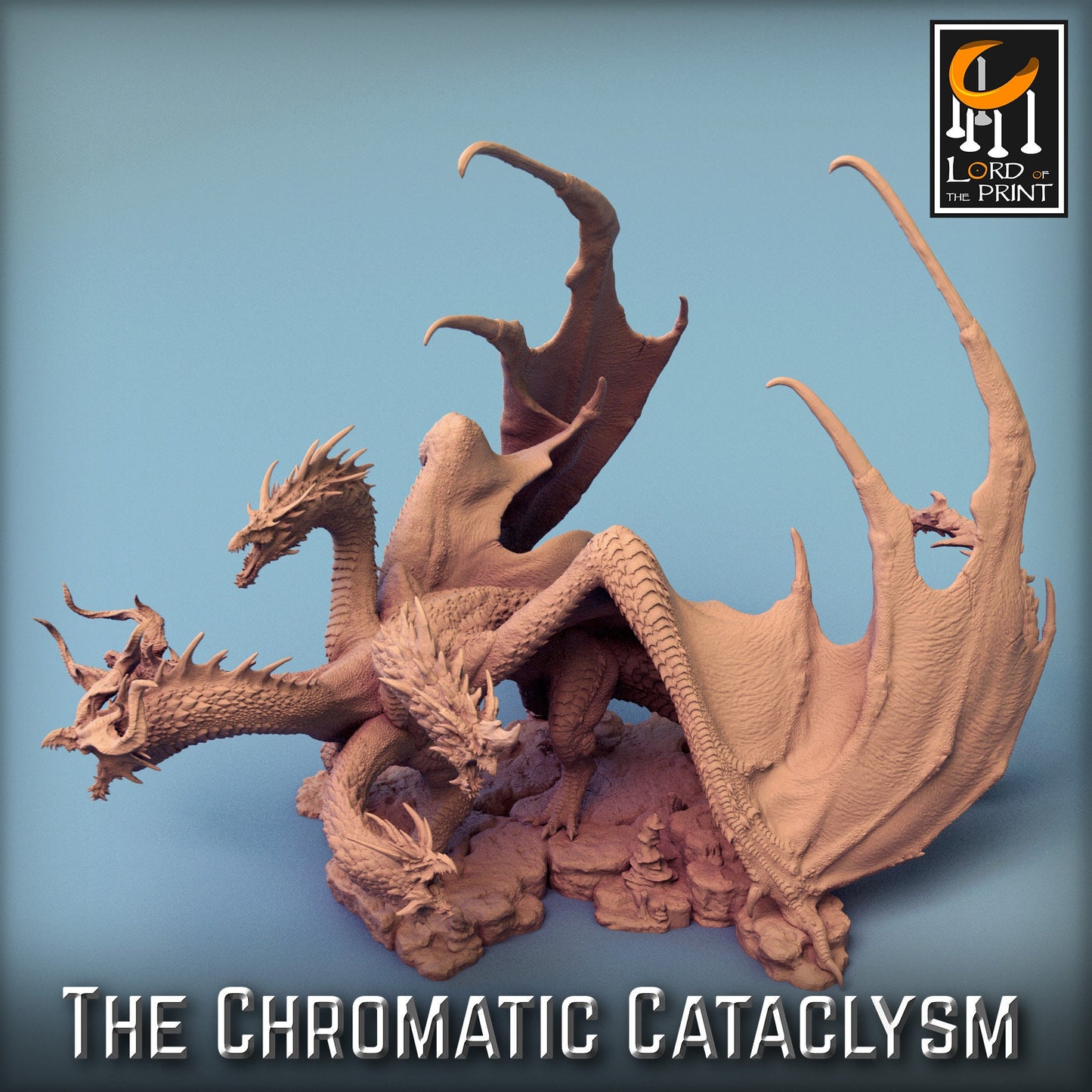 Tiamat (New Ver), Chromatic Cataclysm | Aussie 3D Printed Miniatures and Terrain